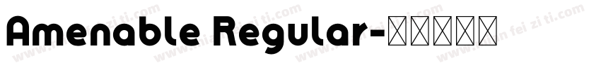 Amenable Regular字体转换